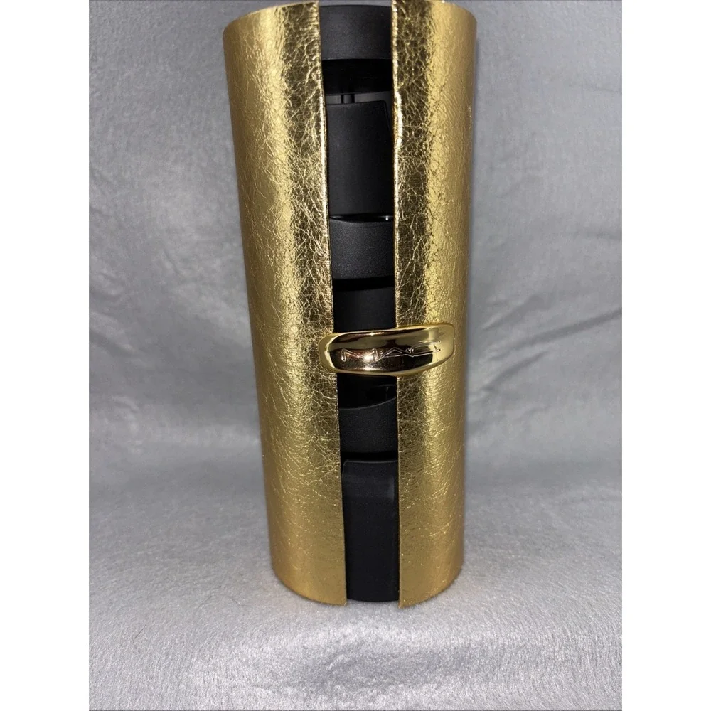 MAC Cosmetics Golden Girls Mini Lipstick Vault EMPTY Holds 12 Lipsticks Gold NEW